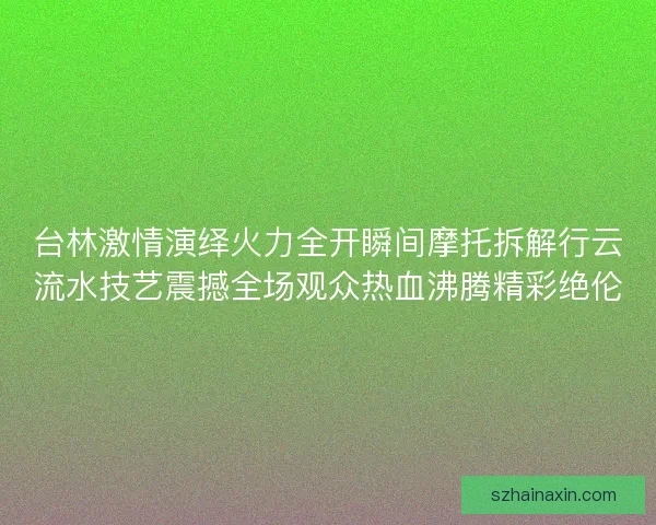 台林激情演绎火力全开瞬间摩托拆解行云流水技艺震撼全场观众热血沸腾精彩绝伦